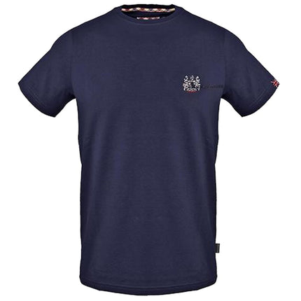 Camiseta azul de algodón