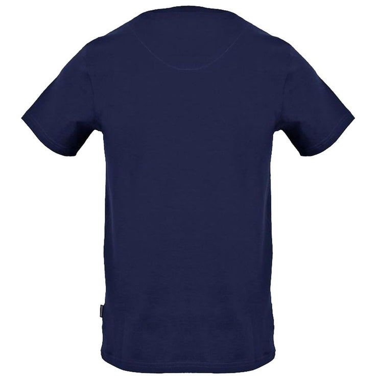 Camiseta azul de algodón