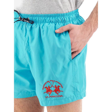 Short de natation des hommes bleu clair élégant