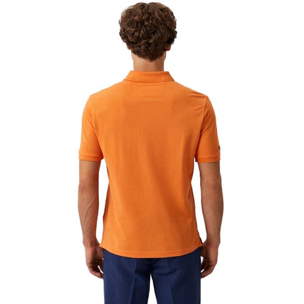 Polo en coton orange chic pour le gentleman emblématique