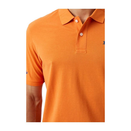 Polo en coton orange chic pour le gentleman emblématique