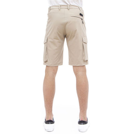 Pantaloncini cargo bermuda tratto beige