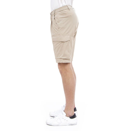 Pantaloncini cargo bermuda tratto beige