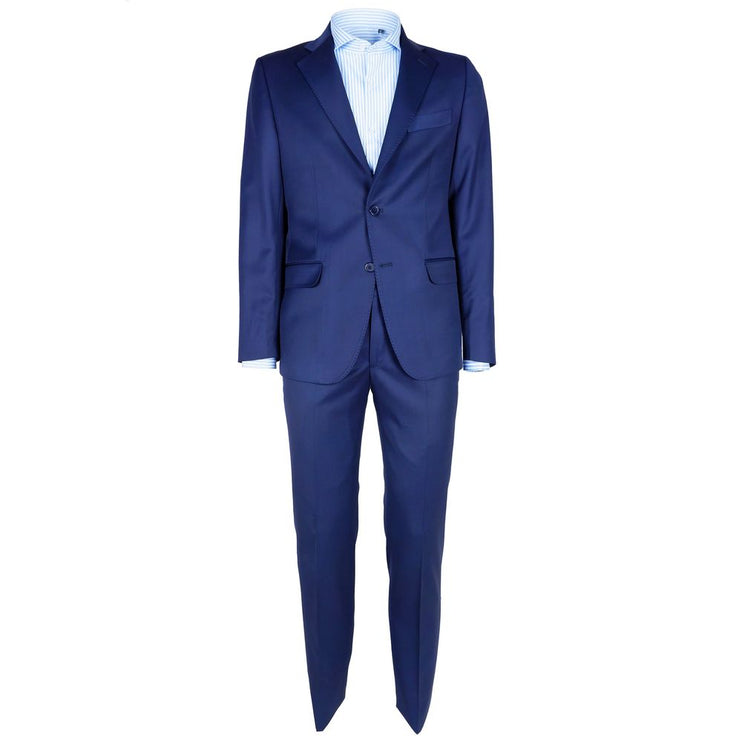 Traje de hombre de lana elegante en Dapper Blue