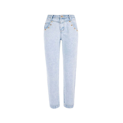 Chique High Taisted Light Wash Denim