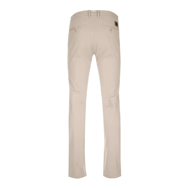 Pantalon chino en coton beige - élégance slim fit