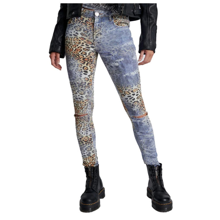 Wild chic stretch skinny jeans