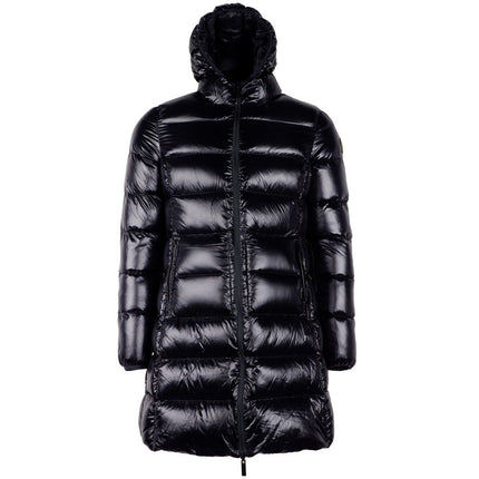 Veste longue réversible en noir élégant