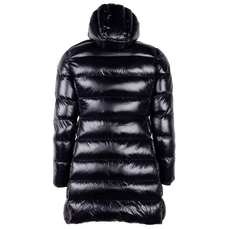 Veste longue réversible en noir élégant