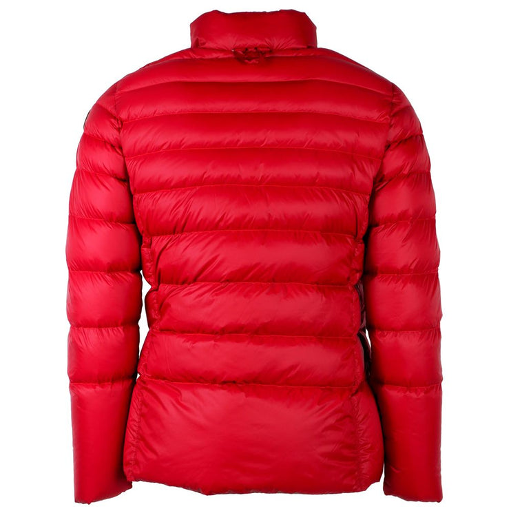 Veste de canard en nylon rouge réversible