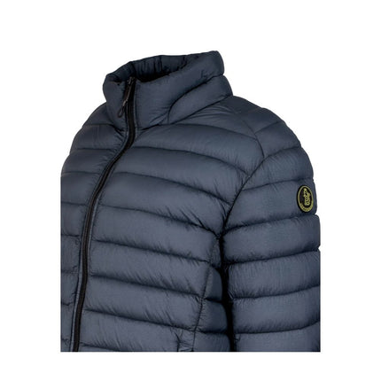 Gilet à fermeture éclair rembourrée bleu chic pour hommes