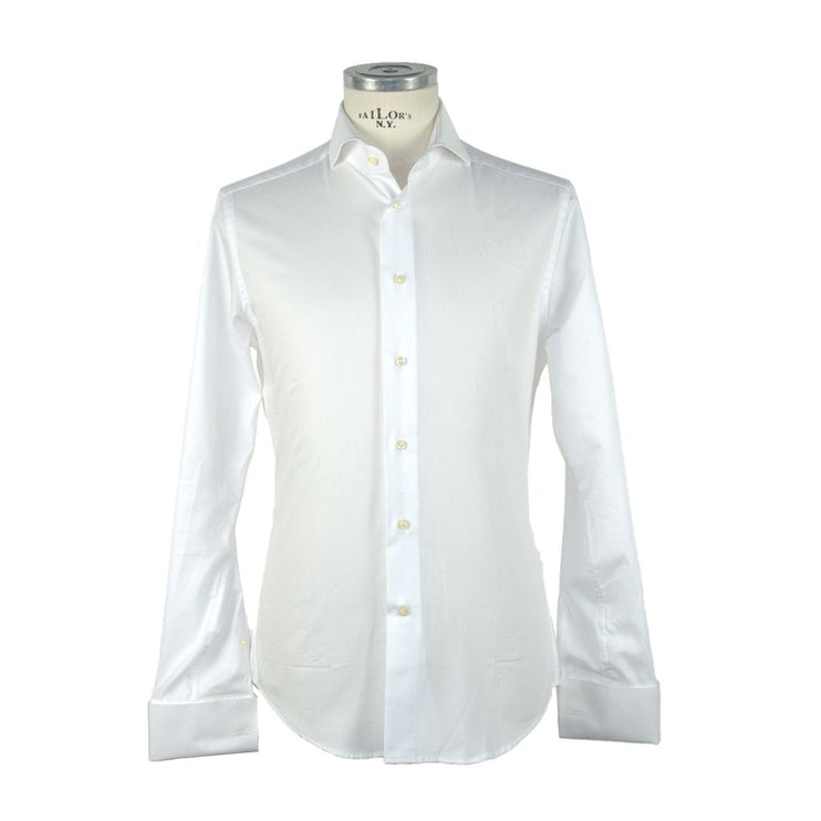 Ceremonia elegante Camisa de algodón blanco