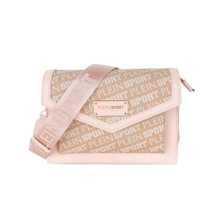 Bolso crossbody de poliamida rosa pastel