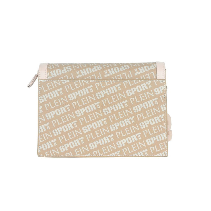 Bolso crossbody de poliamida rosa pastel