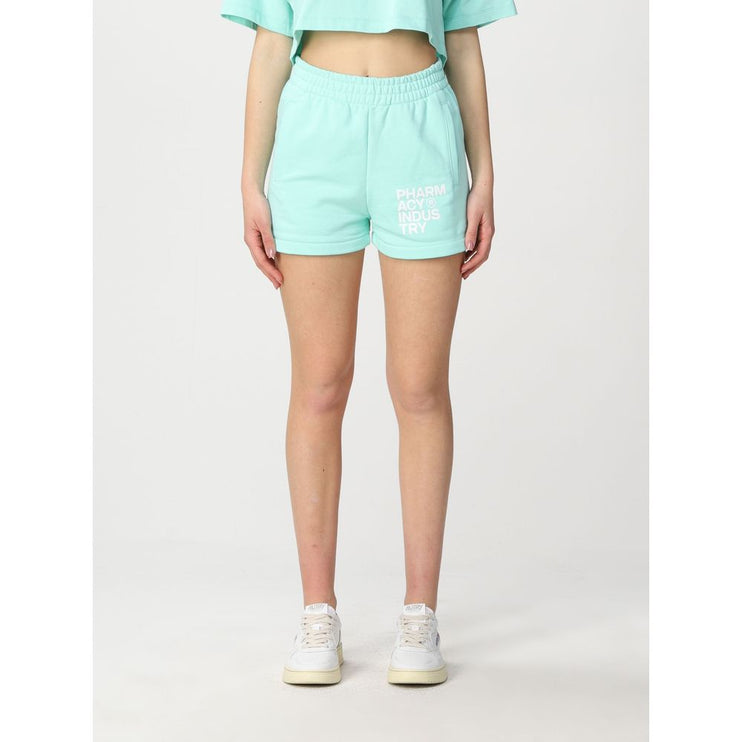 Shorts di cotone verde chic - abbigliamento di lusso casual