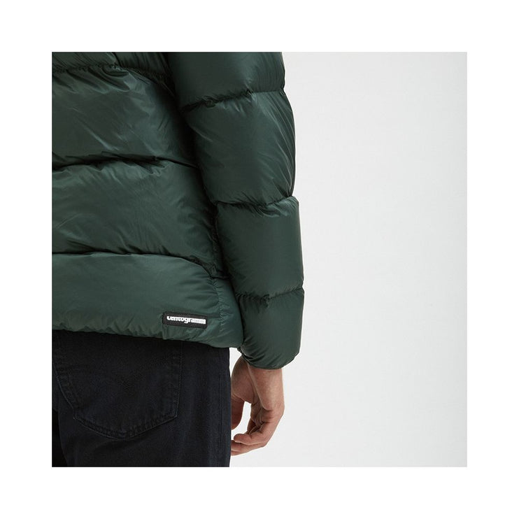 Veste d'hiver à capuche vert foncé élégant