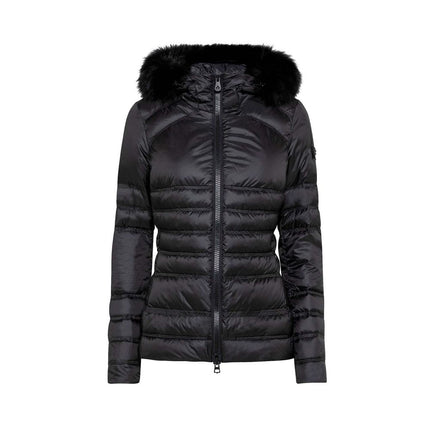 Veste hivernale chic en fourrure noire