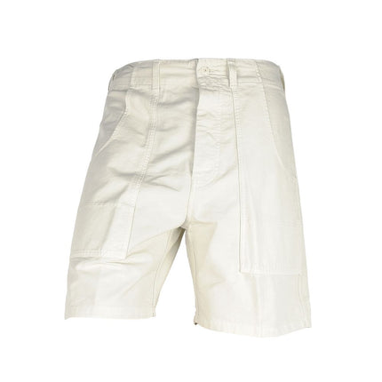 Elegante witte katoen Bermuda shorts