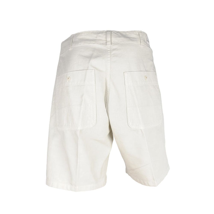 Elegante witte katoen Bermuda shorts