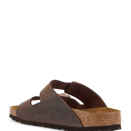 Birkenstock classic habana leather arizona slippers with cork and rubber sole