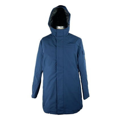 Veste à capuche masculine élégante en bleu