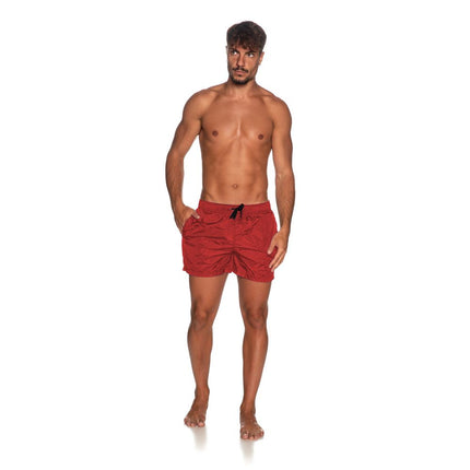 Short de natation des hommes en nylon rose élégant