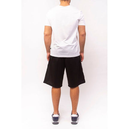 Slanke jubileum gestreepte Bermuda shorts