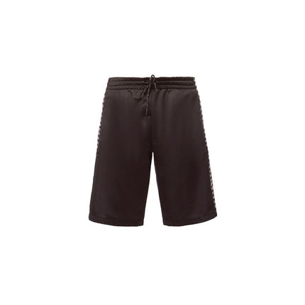 Slanke jubileum gestreepte Bermuda shorts