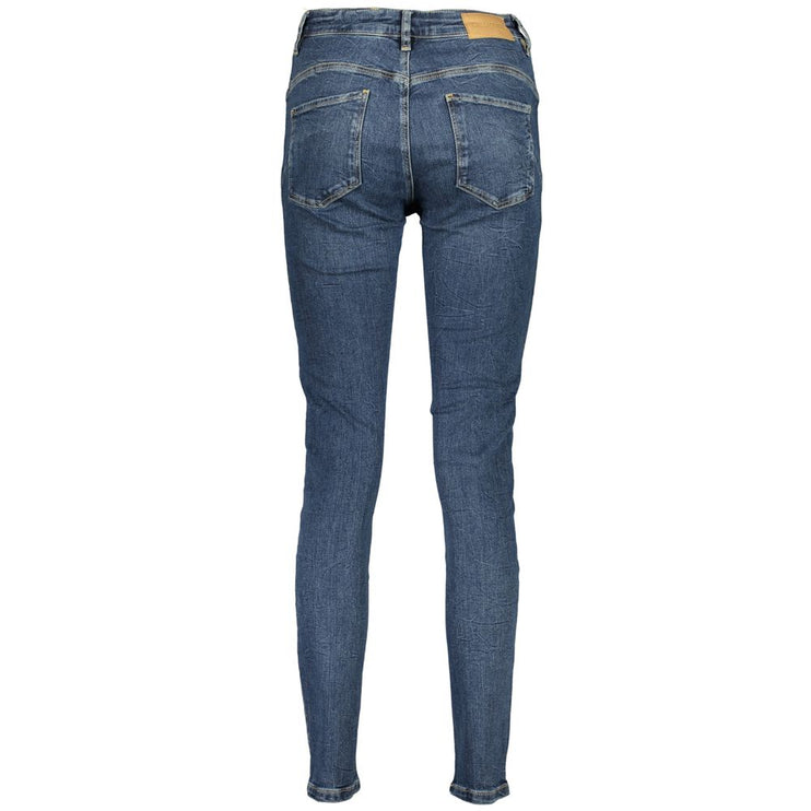 Blauwe katoenen jeans en broek