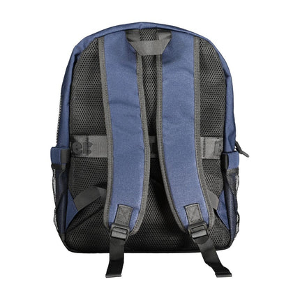 Mochila de poliéster azul