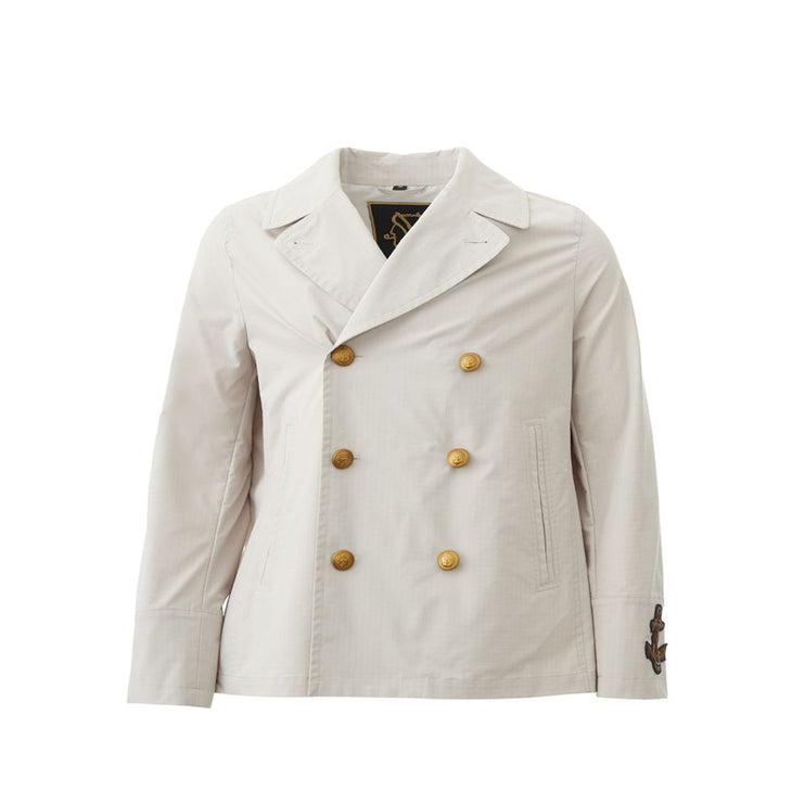 Veste en polyester blanc vierge