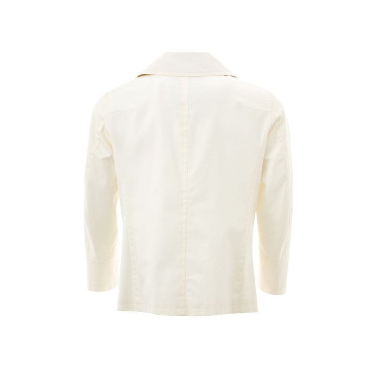 Veste en coton blanc élégant pour hommes