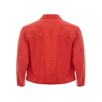 Veste élégante en polyester orange