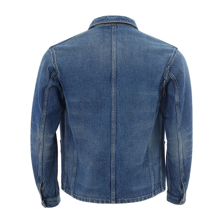 Veste élégante en jean multicolore pour hommes