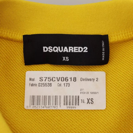 Jersey de algodón con logo amarillo y cuello redondo