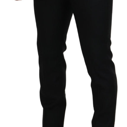 Back Virgin Wool Slim Fit Men Formal Pants