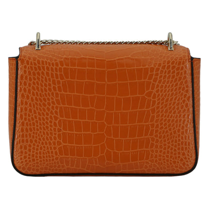 Bolso de piel naranja ámbar