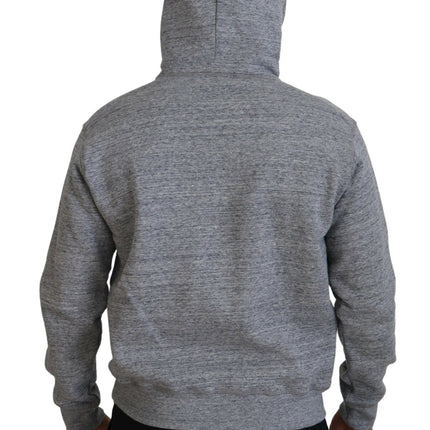 Sweater de jarro de los hombres impresos con capucha de algodón gris