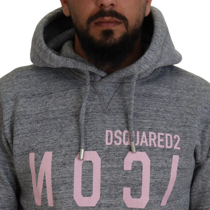 Sweater de jarro de los hombres impresos con capucha de algodón gris