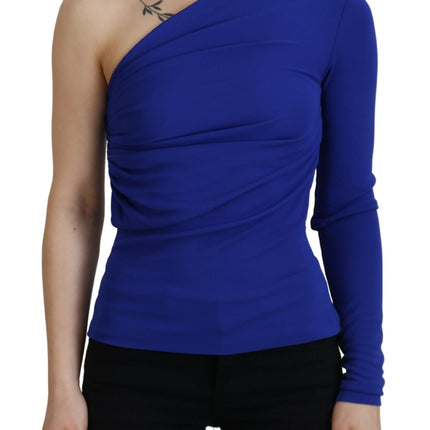 Viscose Blue UNA SOMBRO SLIM FIT BLOUuse Top