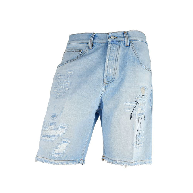 Chic robuuste denim Bermuda shorts