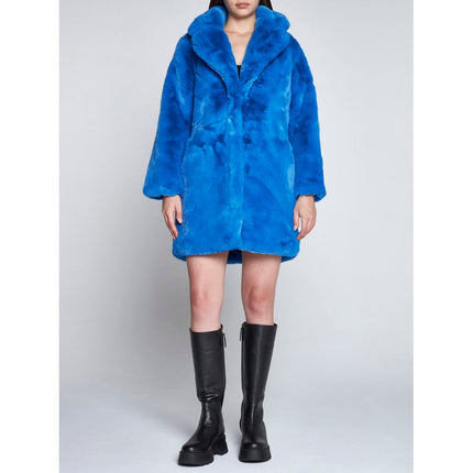 Veste Eco-Fur Chic Sapphire - chaleur inégalée