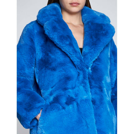 Veste Eco-Fur Chic Sapphire - chaleur inégalée