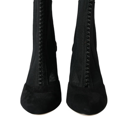 Boots Boots en maille noire