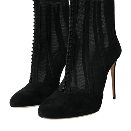 Boots Boots en maille noire