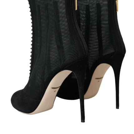 Boots Boots en maille noire