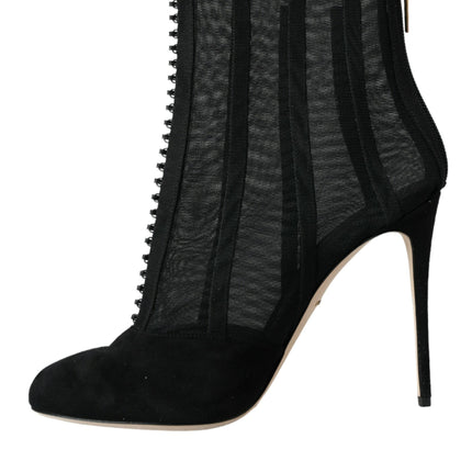 Boots Boots en maille noire