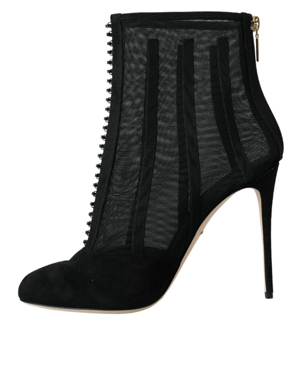 Boots Boots en maille noire