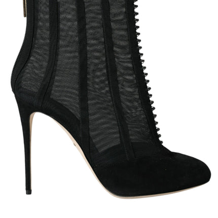 Boots Boots en maille noire