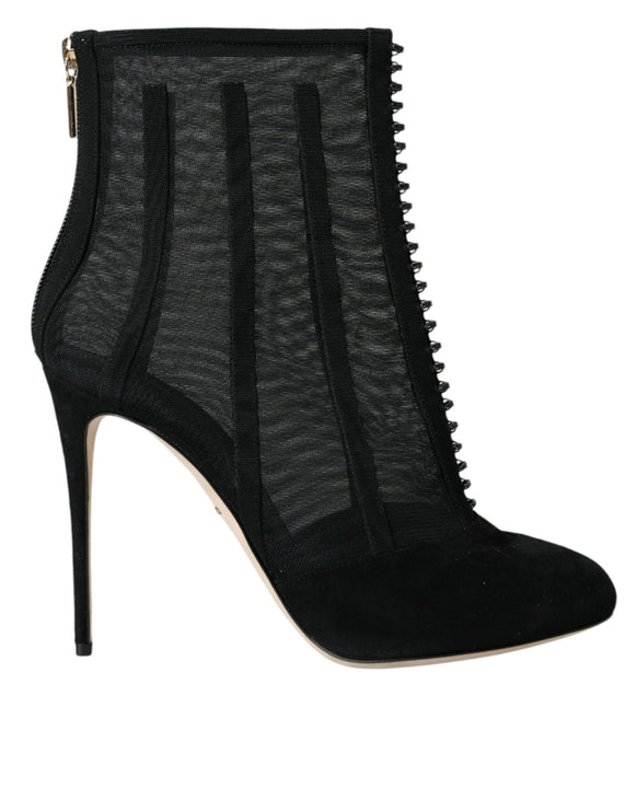 Boots Boots en maille noire